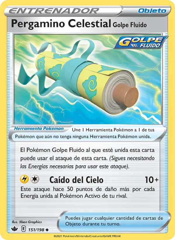 Pergamino Celestial Golpe Fluido Reinado Escalofriante 151/198