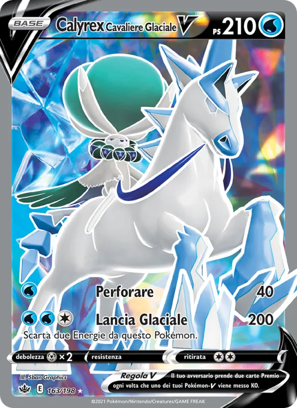 Calyrex Cavaliere Glaciale V Regno Glaciale 163/198