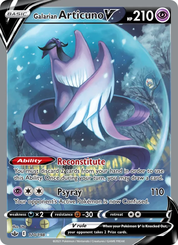 Galarian Articuno V Chilling Reign 170/198