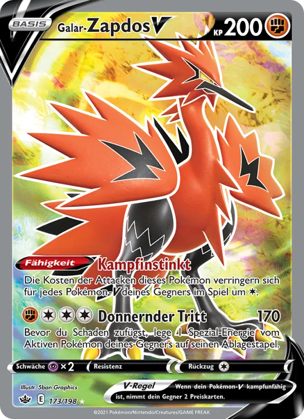 Galar-Zapdos V Schaurige Herrschaft 173/198