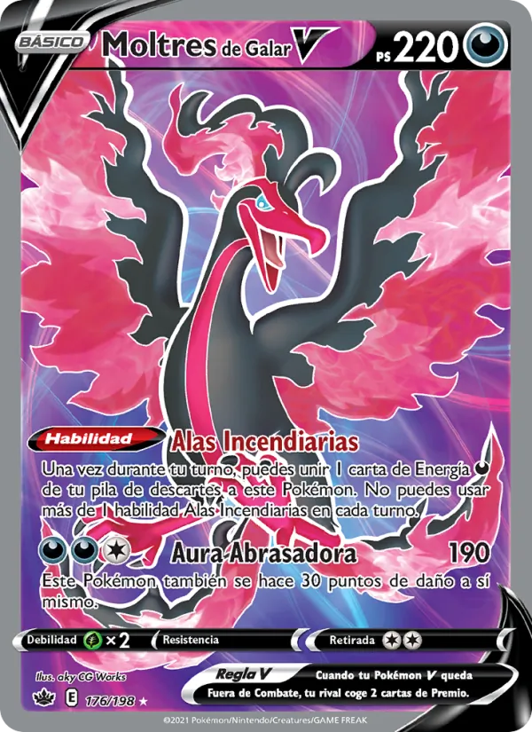 Moltres de Galar V Reinado Escalofriante 176/198