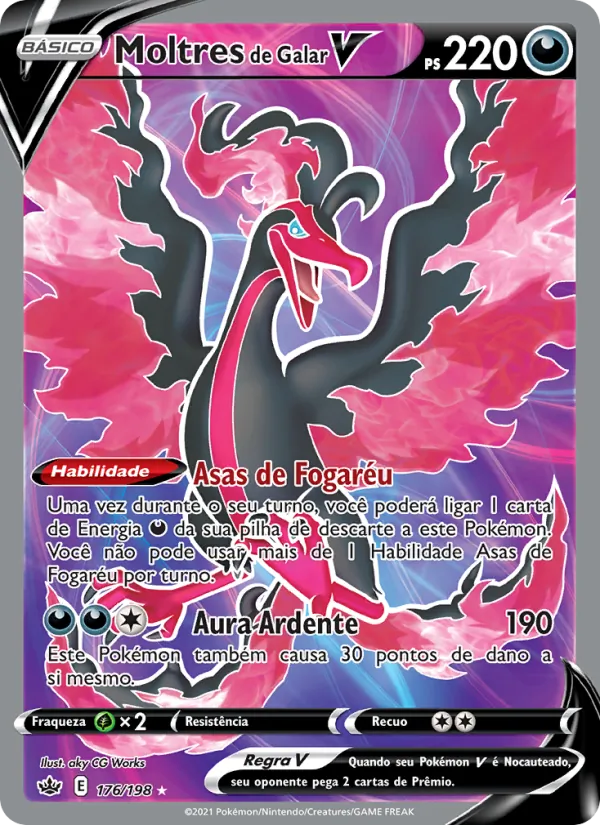Moltres de Galar V Reinado Arrepiante 176/198