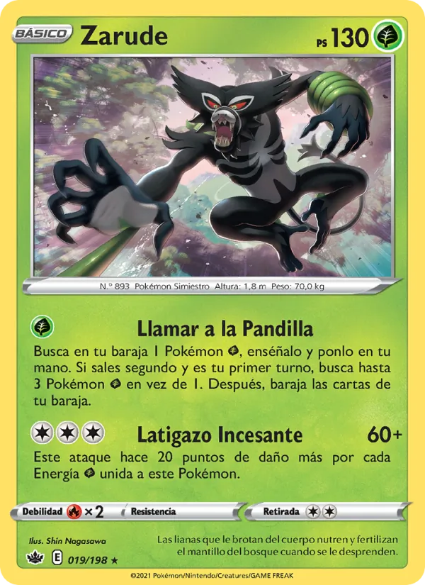 Zarude Reinado Escalofriante 19/198