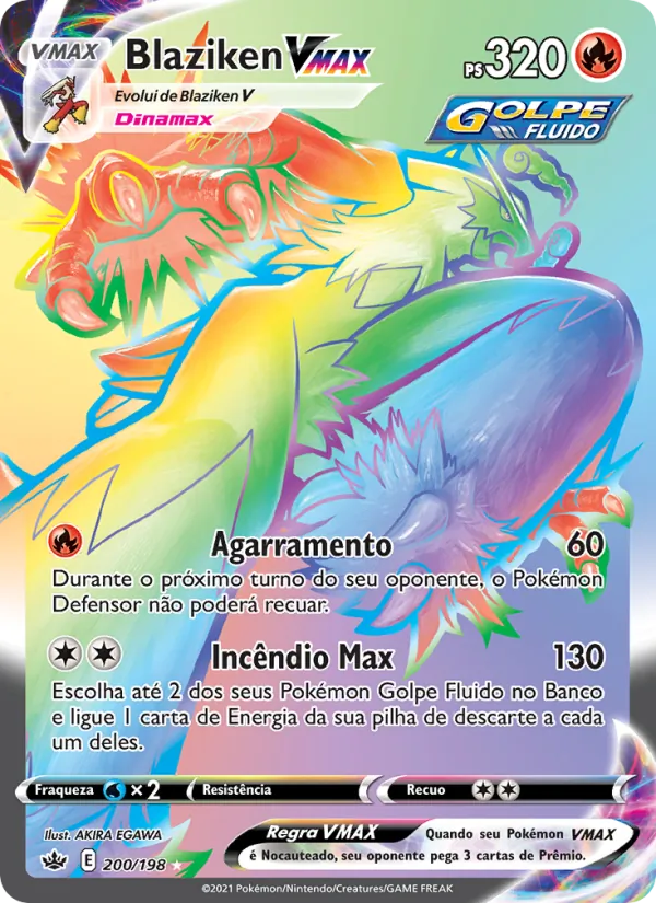 Blaziken VMAX Reinado Arrepiante 200/198