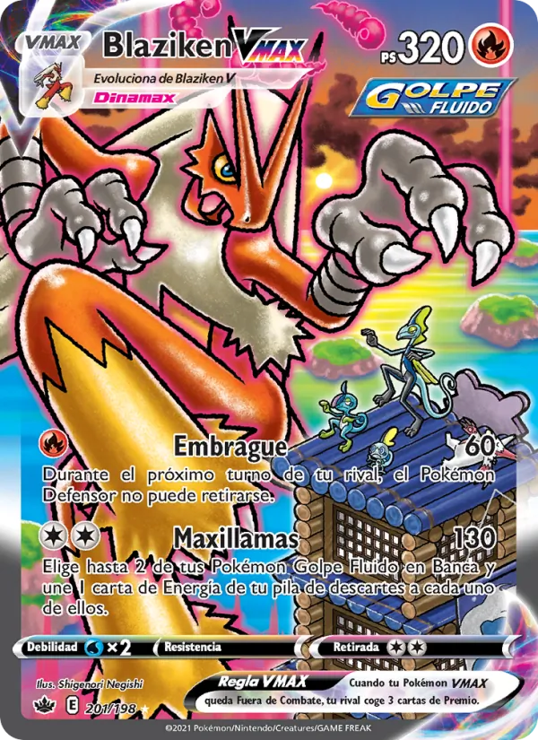 Blaziken VMAX Reinado Escalofriante 201/198