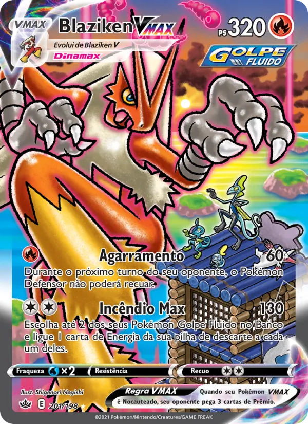 Blaziken VMAX Reinado Arrepiante 201/198