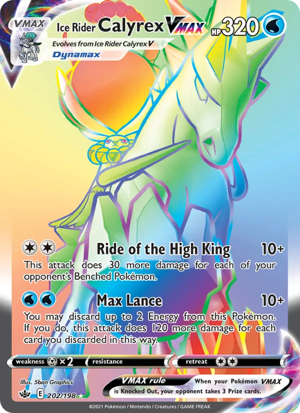 Ice Rider Calyrex VMAX Chilling Reign 202/198