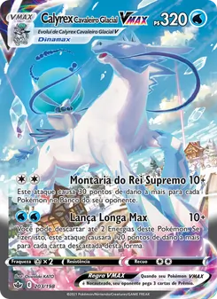 Calyrex Cavaleiro Glacial VMAX