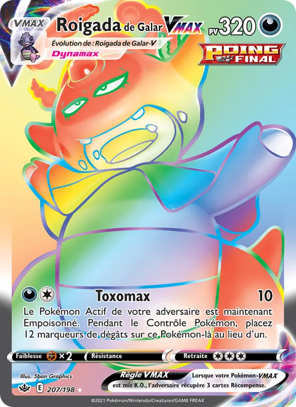 Roigada de Galar VMAX Règne de Glace 207/198