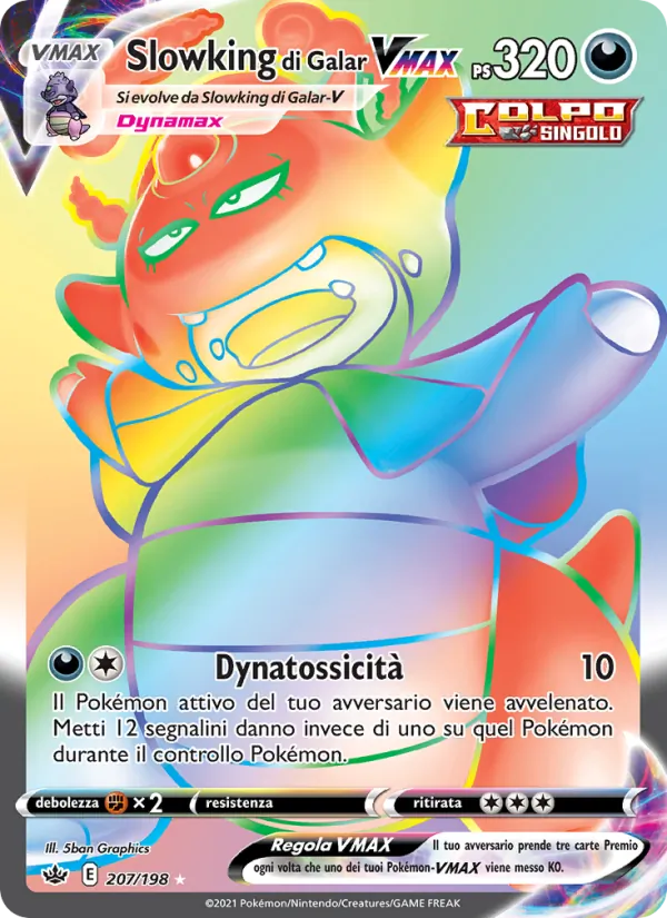 Slowking di Galar VMAX Regno Glaciale 207/198