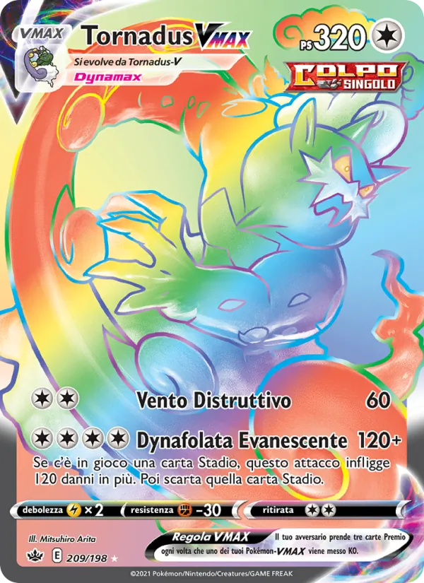 Tornadus VMAX Regno Glaciale 209/198