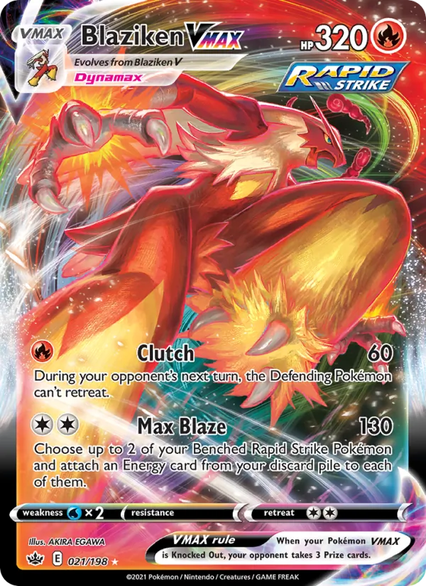 Blaziken VMAX Chilling Reign 21/198
