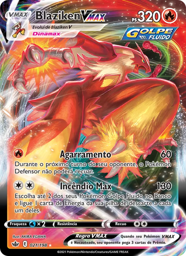 Blaziken VMAX Reinado Arrepiante 21/198