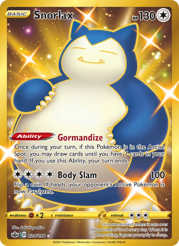 Snorlax Chilling Reign 224/198