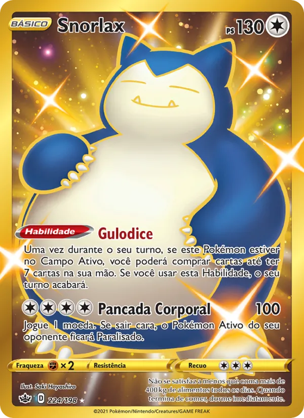 Snorlax Reinado Arrepiante 224/198