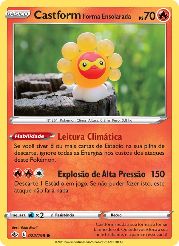 Castform Forma Ensolarada Reinado Arrepiante 22/198