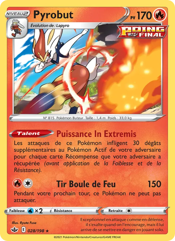 Pyrobut Règne de Glace 28/198