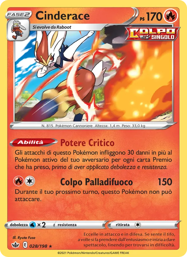 Cinderace Regno Glaciale 28/198