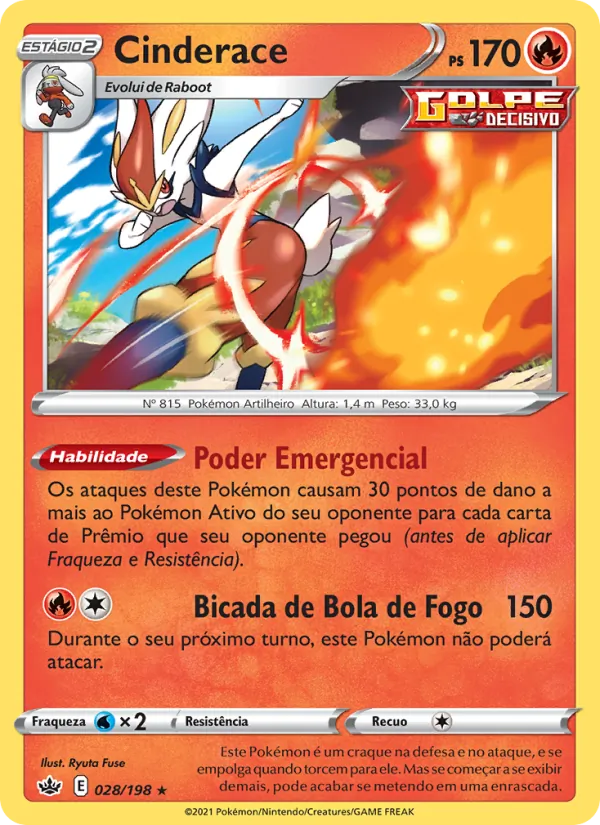 Cinderace Reinado Arrepiante 28/198