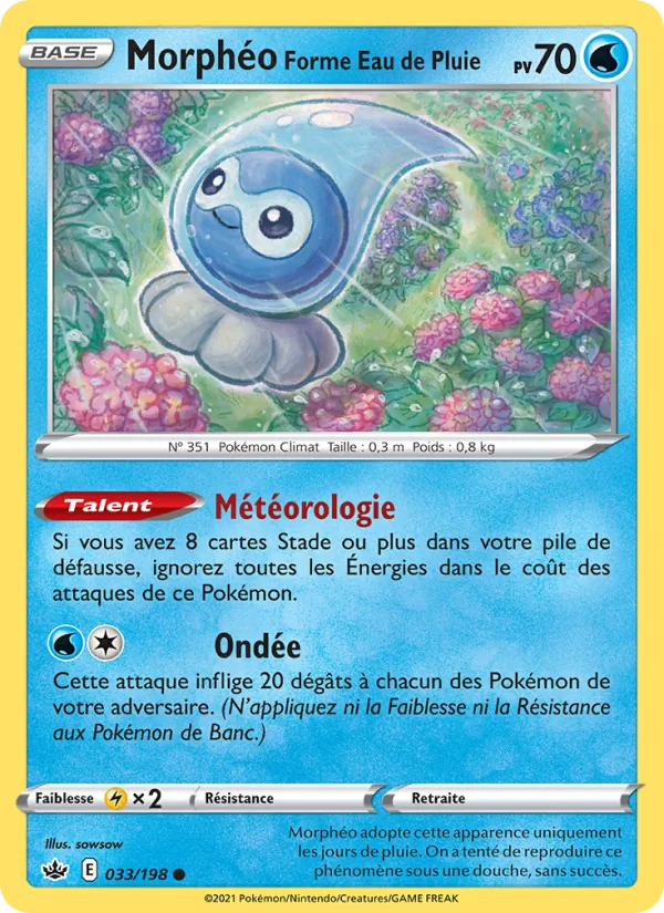 Morphéo Forme Eau de Pluie Règne de Glace 33/198
