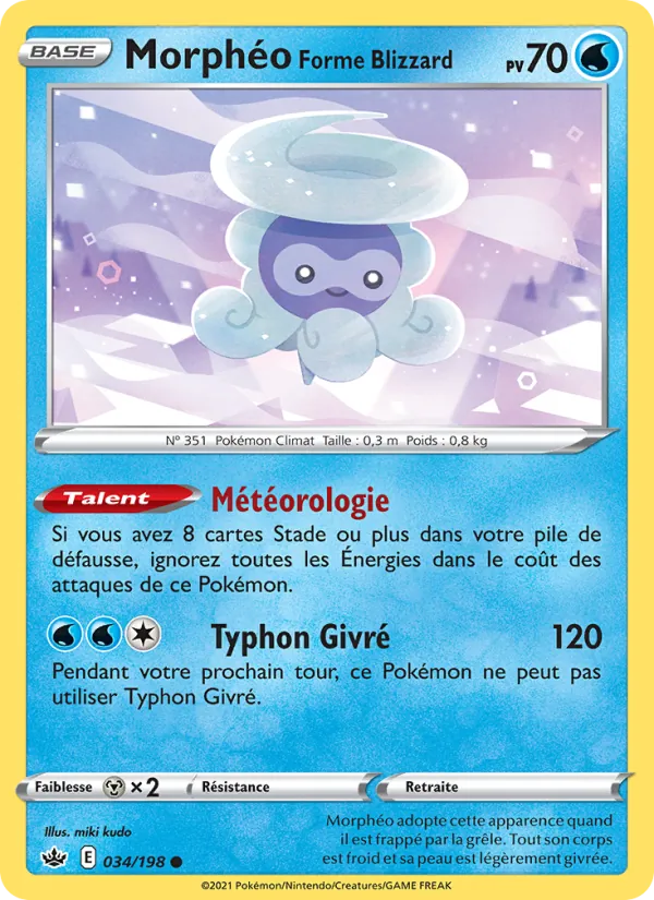 Morphéo Forme Blizzard Règne de Glace 34/198