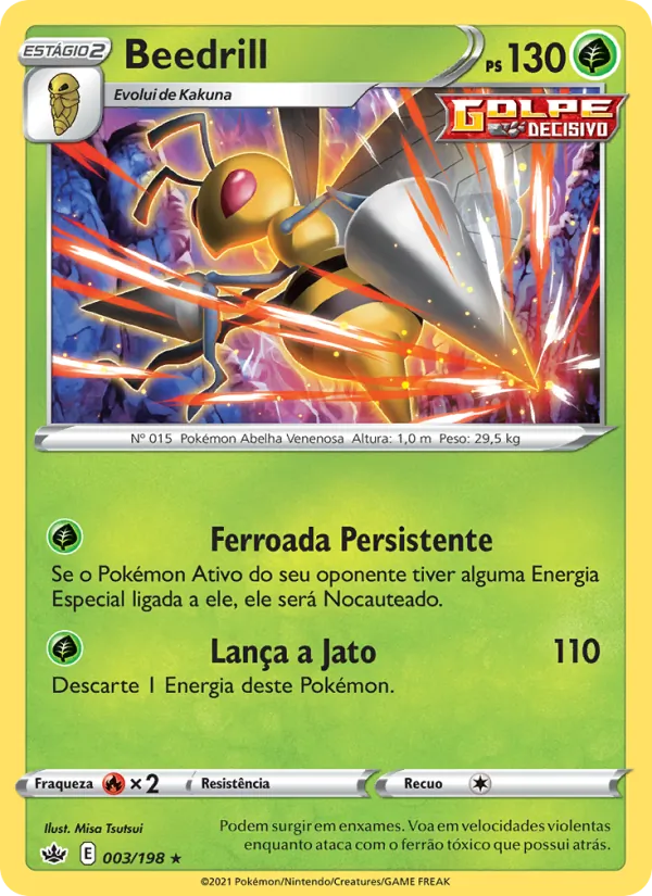 Beedrill Reinado Arrepiante 3/198