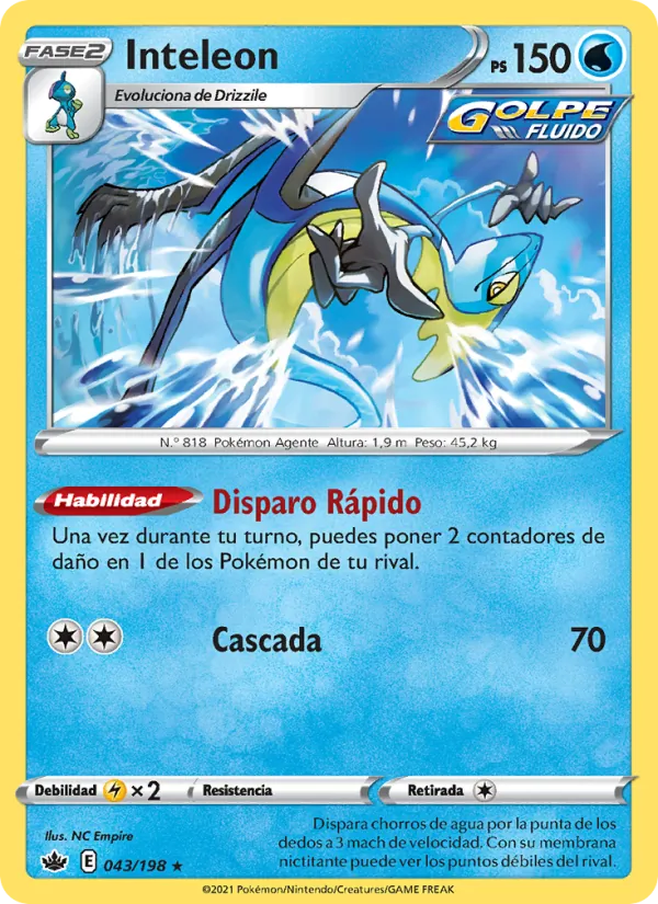 Inteleon Reinado Escalofriante 43/198