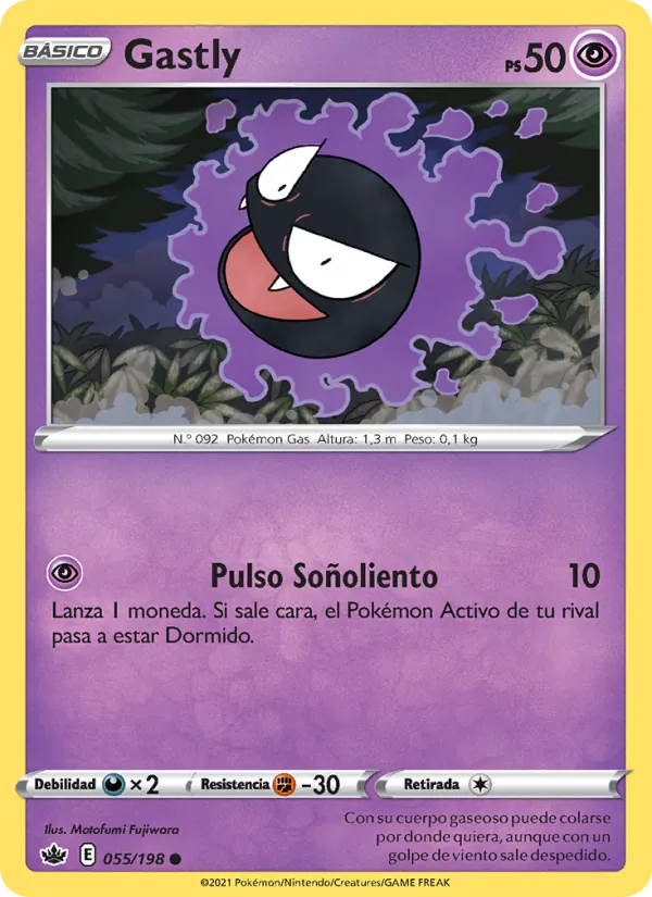 Gastly Reinado Escalofriante 55/198