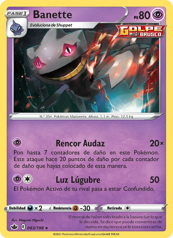 Banette Reinado Escalofriante 63/198