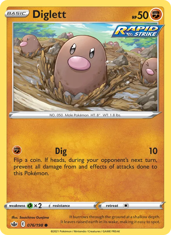 Diglett Chilling Reign 76/198