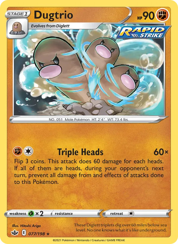 Dugtrio Chilling Reign 77/198