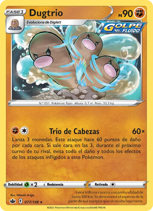 Dugtrio Reinado Escalofriante 77/198