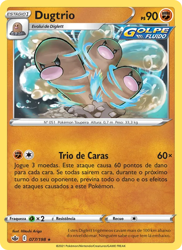 Dugtrio Reinado Arrepiante 77/198