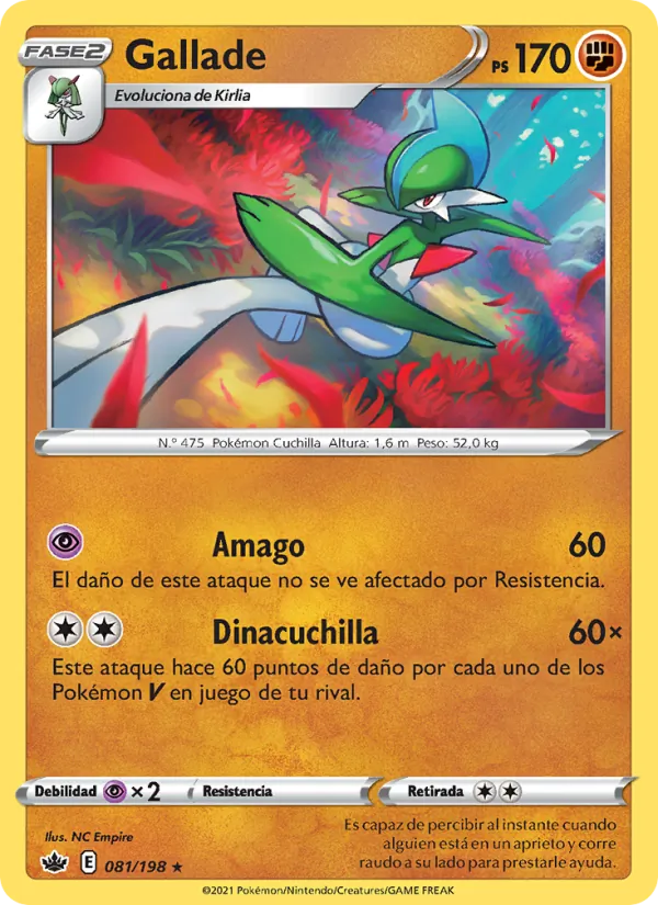 Gallade Reinado Escalofriante 81/198