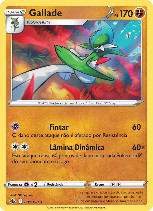 Gallade Reinado Arrepiante 81/198