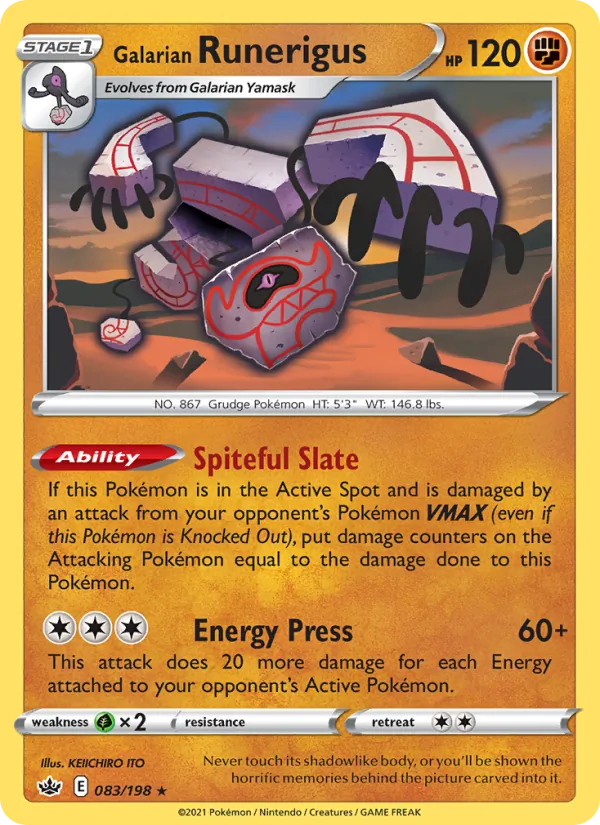 Galarian Runerigus Chilling Reign 83/198