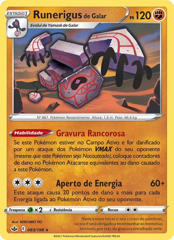 Runerigus de Galar Reinado Arrepiante 83/198