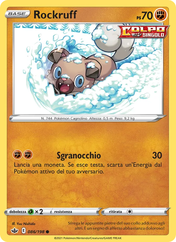 Rockruff Regno Glaciale 86/198