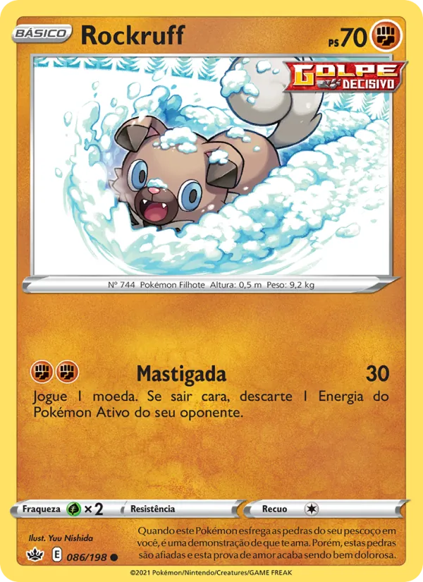 Rockruff Reinado Arrepiante 86/198