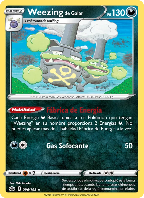 Weezing de Galar Reinado Escalofriante 96/198