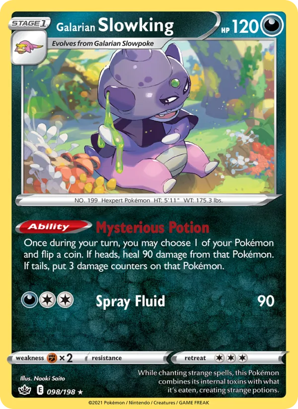 Galarian Slowking Chilling Reign 98/198