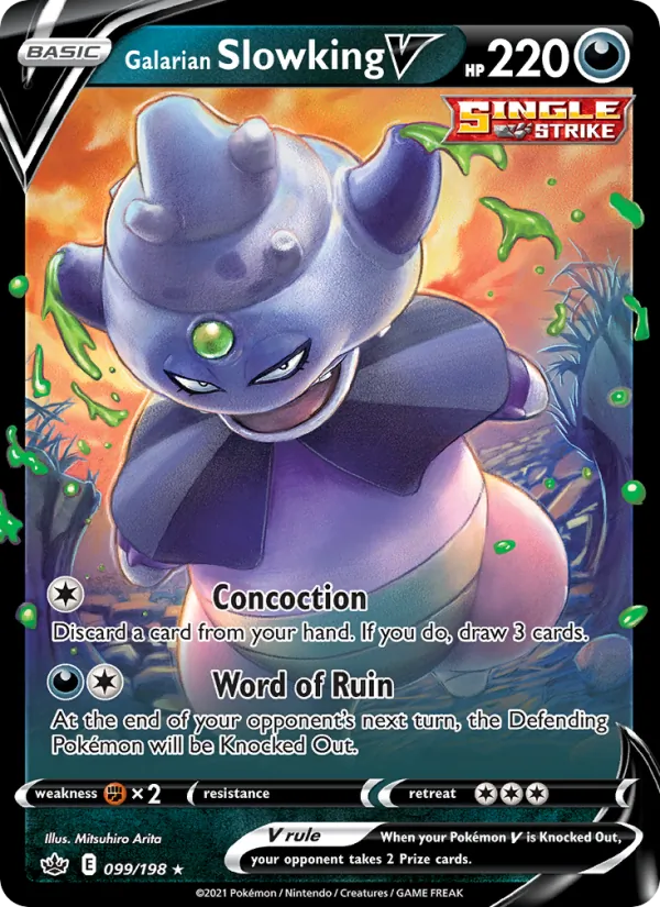 Galarian Slowking V Chilling Reign 99/198
