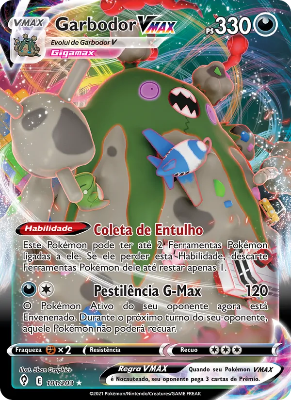 Garbodor VMAX Céus em Evolução 101/203