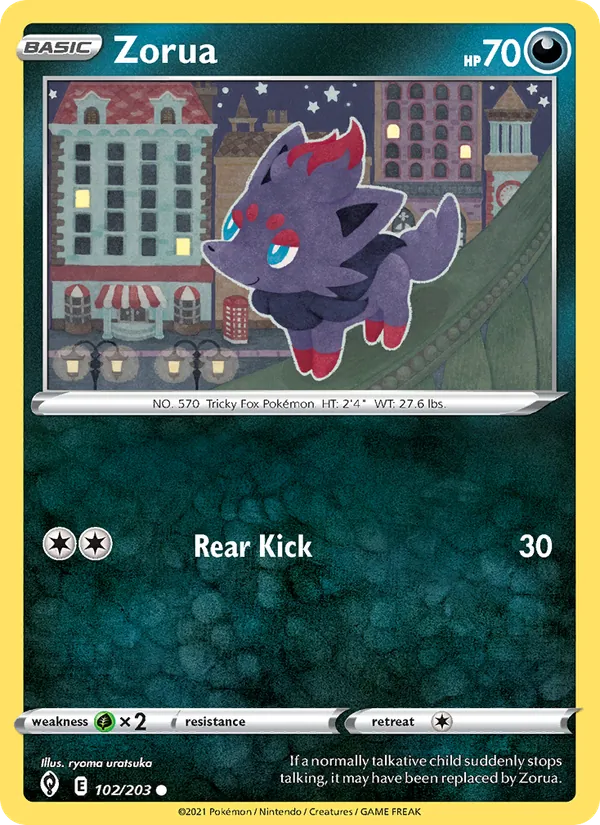 Zorua Evolving Skies 102/203