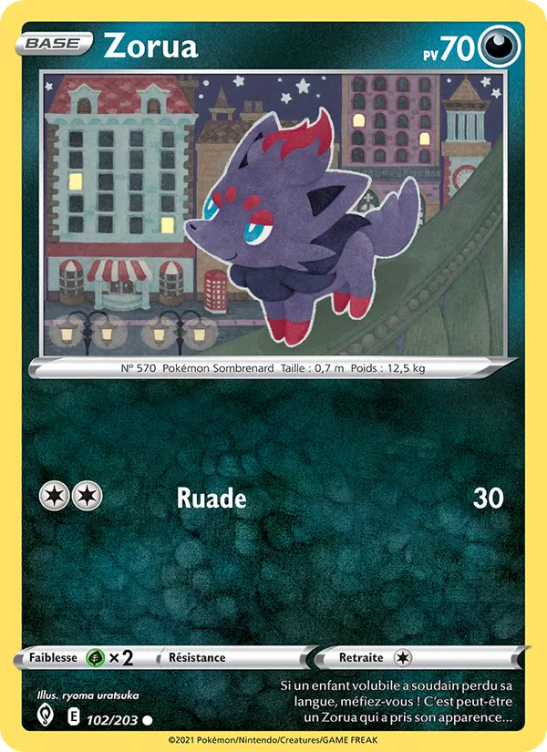 Zorua Évolution Céleste 102/203