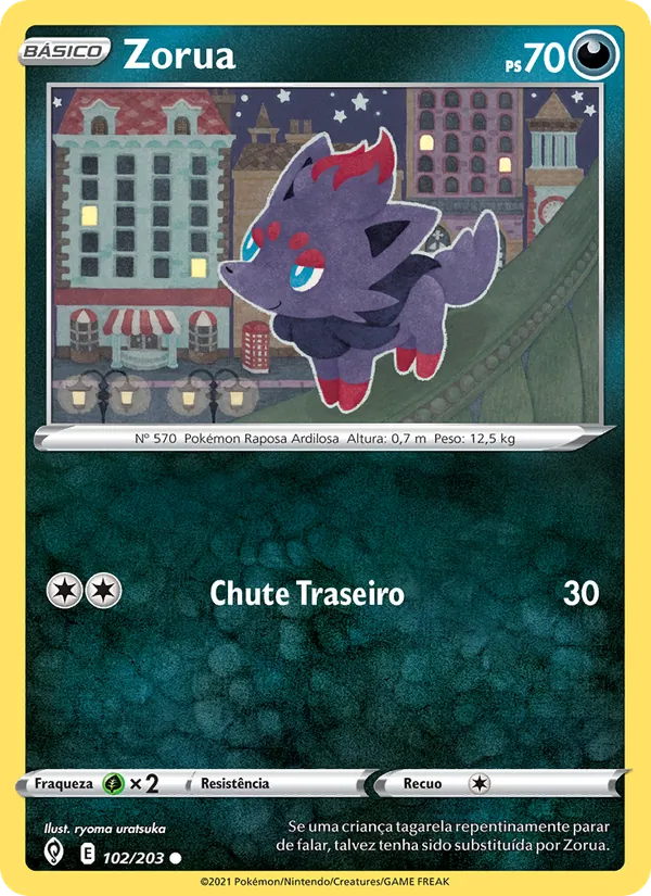 Zorua Céus em Evolução 102/203