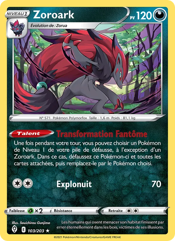 Zoroark Évolution Céleste 103/203