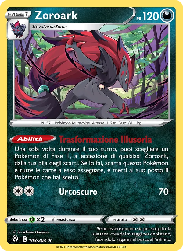 Zoroark Evoluzioni Eteree 103/203