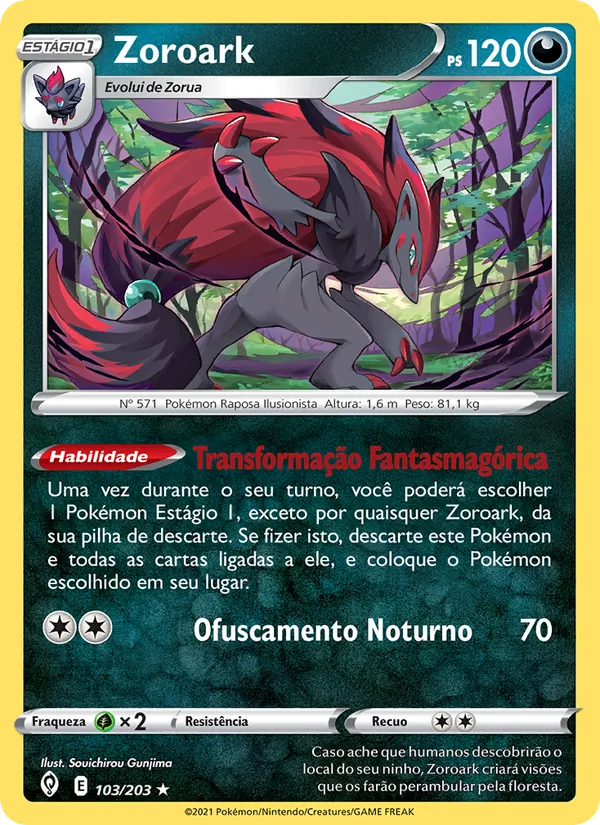 Zoroark Céus em Evolução 103/203