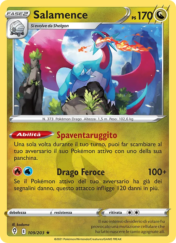 Salamence Evoluzioni Eteree 109/203